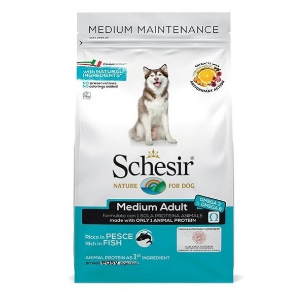 Schesir Dog Adult Medium Maintenance Pesce - immagine 2
