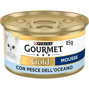 Gourmet GOURMET® Gold Gatto Mousse con Pesce dell'Oceano (85 g)