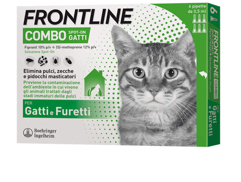 Frontline Combo Per Gatti 3 Pipette (Kg/Size:0,1) - immagine 2