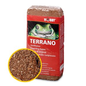 HOBBY Humus di sorgente 8lt per Terrario Fondo per Rettili, Anfibi, Granchi terricoli, Aracnidi e BioAttivo.