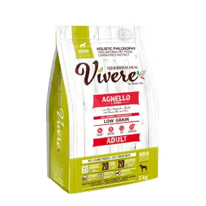 Vivere Cane Adulto Low Grain Medium Agnello (Kg/Size: 3)