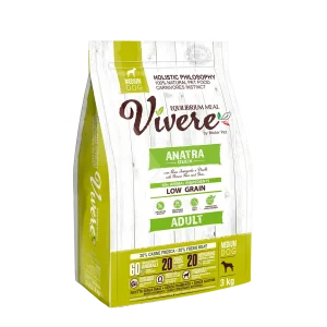 Vivere Cane Adulto Low Grain Medium Anatra (Kg/Size: 3)