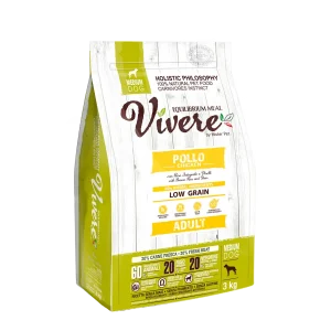 Vivere Cane Adulto Low Grain Medium Pollo (Kg/Size: 3)