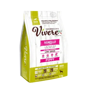 Vivere Cane Puppy Low Grain Medium Agnello (Kg/Size: 3)