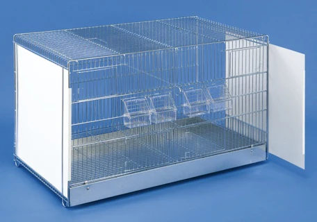 GABBIA ZINCATA CON LATERALI IN LAMIERA ART. 406-12 LL GS - immagine 2