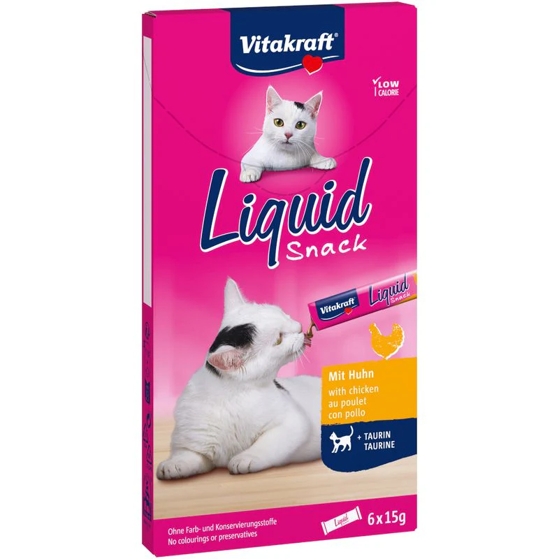 Vitakraft Cat Liquid Snack con Pollo + Taurina - immagine 2