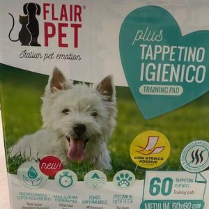 Tappetini igienici Flair Pet 60 x 60. CONFEZIONE DA 60 TAPPETINI