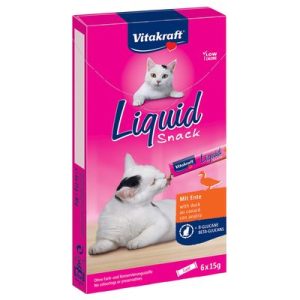 Vitakraft Cat Liquid Snack con Anatra & ß-glucani