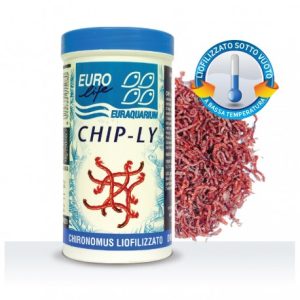 EURO life CHIP-LY chironomus larve rosse liofilizzati Mangime per tutti pesci, Betta 250ml