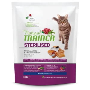 Trainer Natural Sterilised Con Salmone (+1) (Kg/Size:0,3)