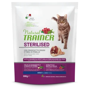 Trainer Natural Cat Sterilised Con Prosciutto Crudo(+1) (Kg/Size:0,3)