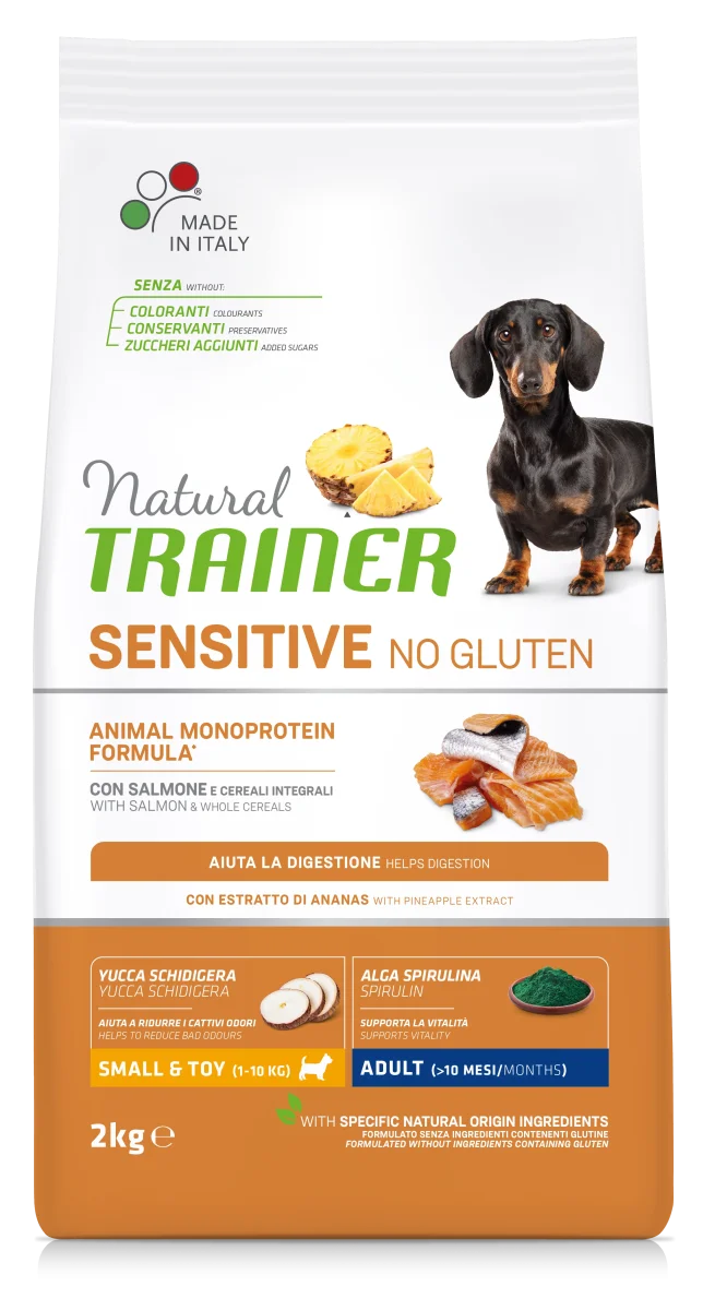 Trainer Natural Sensitive No Gluten Mini Adult Salmone (Kg/Size:7) - immagine 2