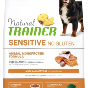 Trainer Natural Sensitive No Gluten Adult Medium&Maxi Con Salmone (Kg/Size:12)