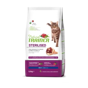 Trainer Natural Cat Sterilised Con Prosciutto Crudo(+1) (Kg/Size:10)