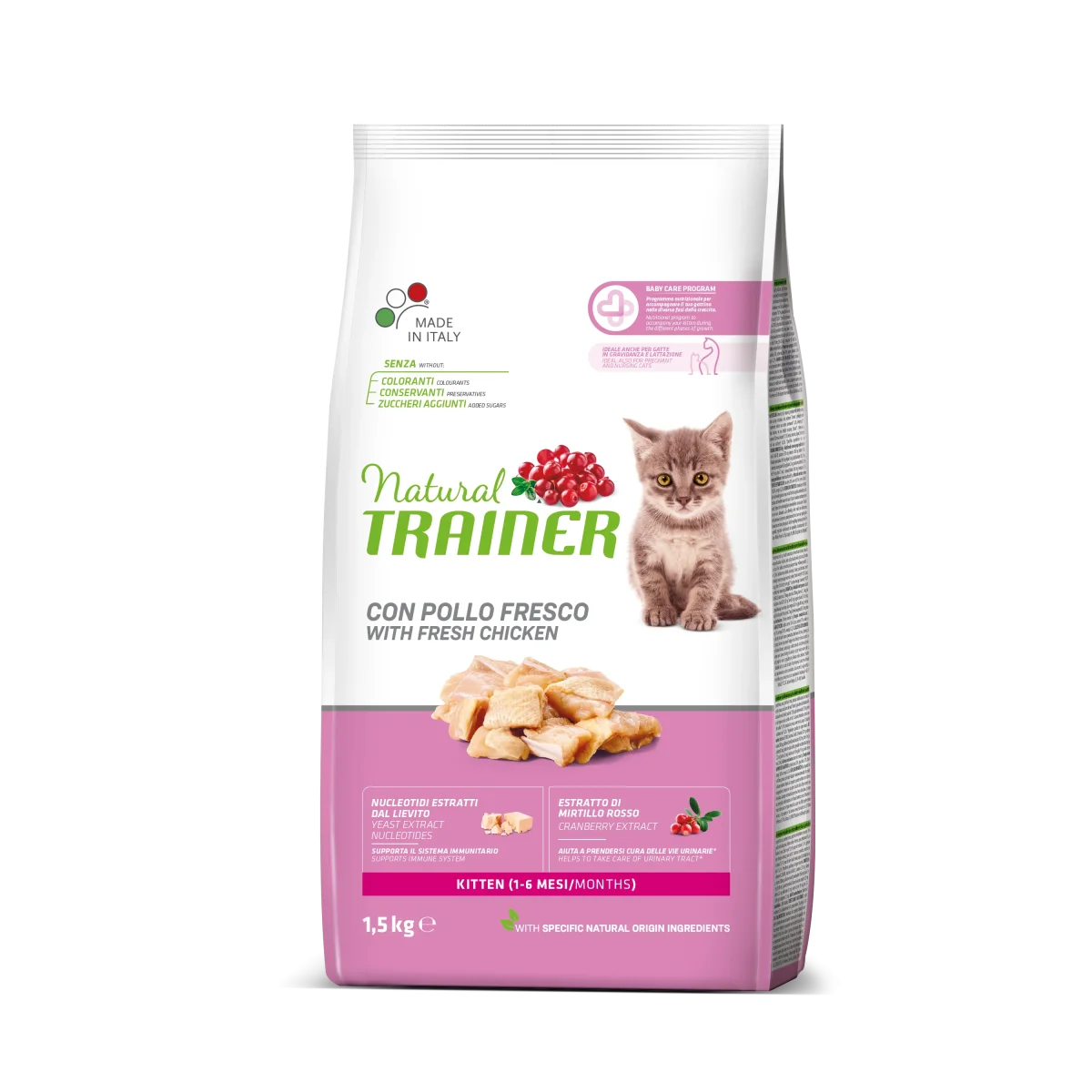 Trainer Natural Trainer Kitten Con Pollo (1-6 Mesi) (Kg/Size:1,5)