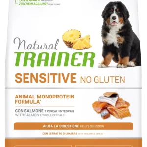 Trainer Natural Sensitive No Gluten Medium&Maxi Puppy&junior Con Salmone (Kg/Size:12)