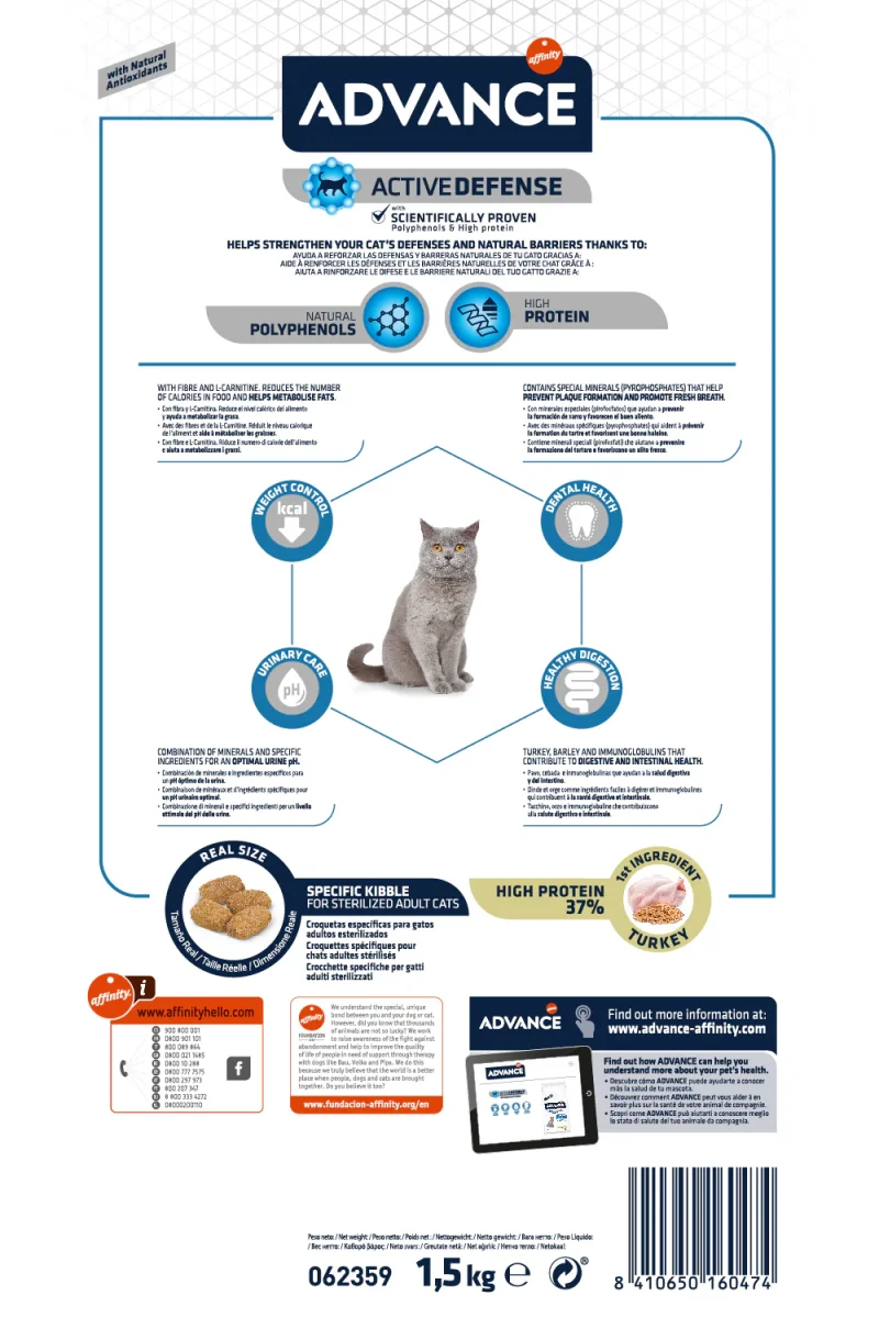 Advance Sterilized Adult Sterilized (Kg/Size: 1,5) - immagine 3