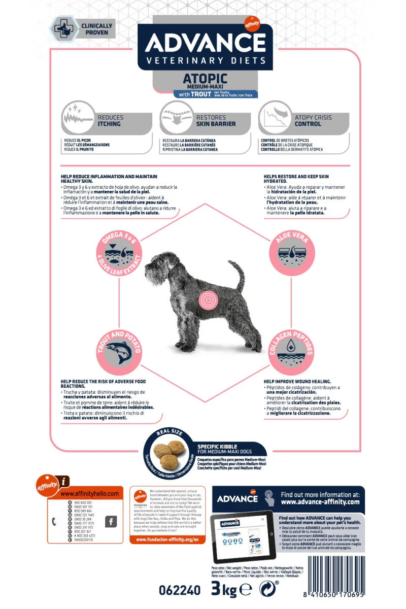 Advance Dog Atopic Medium Maxi Con Trota (Kg/Size: 3) - immagine 3