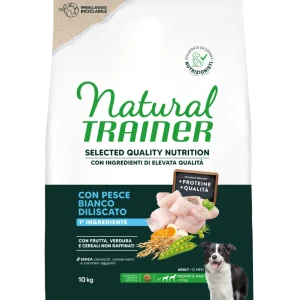 Natural Trainer Selected Quality Nutrition Adult M/M gusto Pesce Bianco Diliscato (Kg/Size: 10)