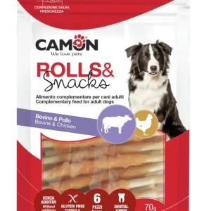 Rolls di pelle bovina con pollo