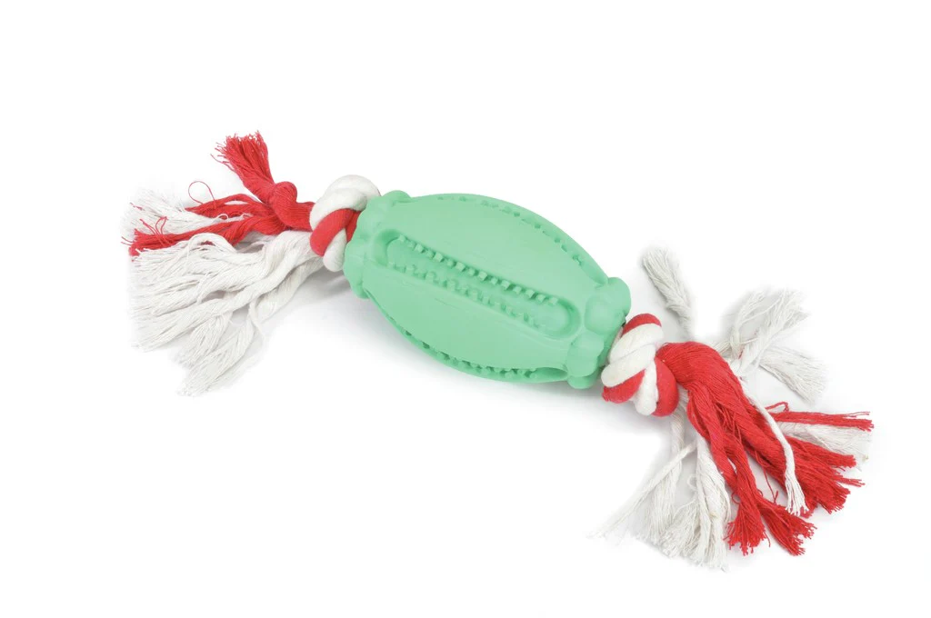 Camon Dog Toy palla in gomma con corda(Kg/size: TU) - immagine 2