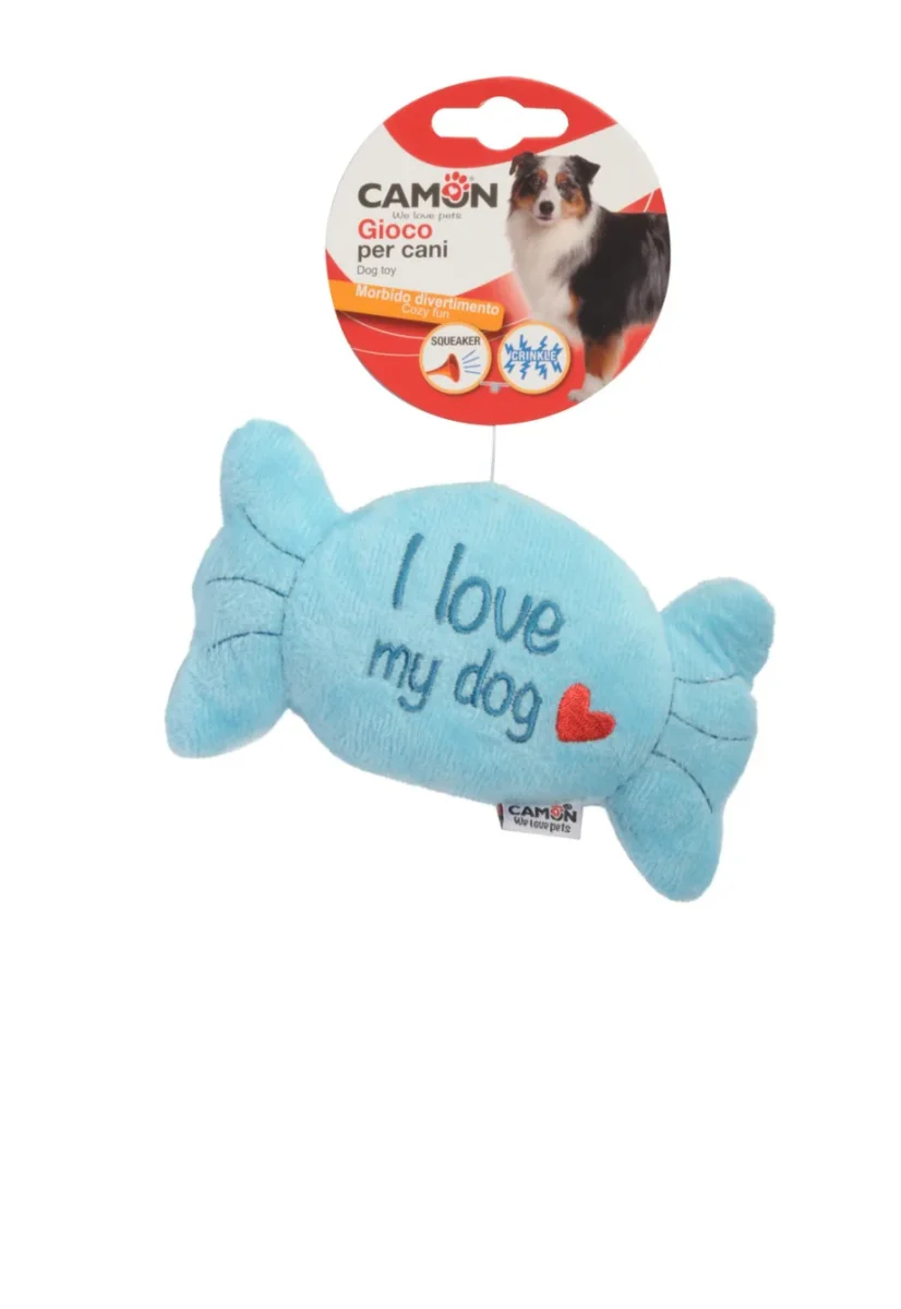 Camon Gioco Caramella "I LOVE MY DOG" azzurro (Kg/size: TU)