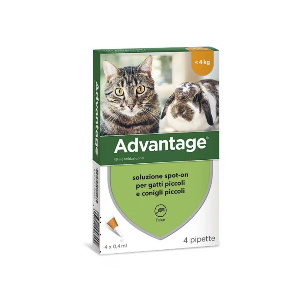 Advantage Spot-on antipulci per gatti e conigli di taglia piccola - immagine 2