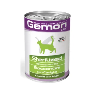 Gemon Gatto Bocconcini con Coniglio – Sterilized