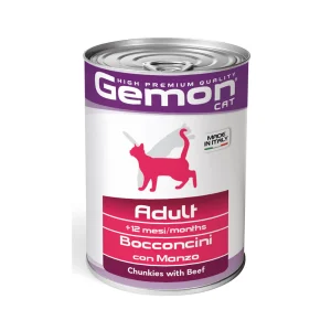 Gemon Gatto Bocconcini con Manzo – Adult