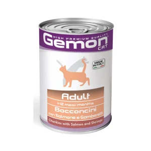 Gemon Gatto Bocconcini con Salmone e Gamberetti – Adult