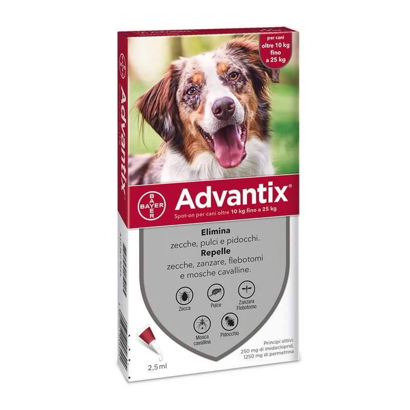 Advantix Spot-on per cani oltre i 10 kg fino a 25 kg - immagine 2