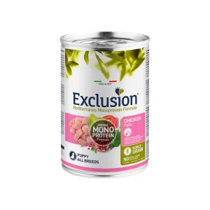 EXCLUSION MEDITERRANEO Monoproteic PUPPY al pollo ALL BREEDS