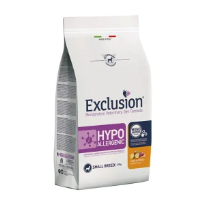 EXCLUSION MONOPROTEIN VET DIET HYPOALLERGENIC anatra e patate small breed