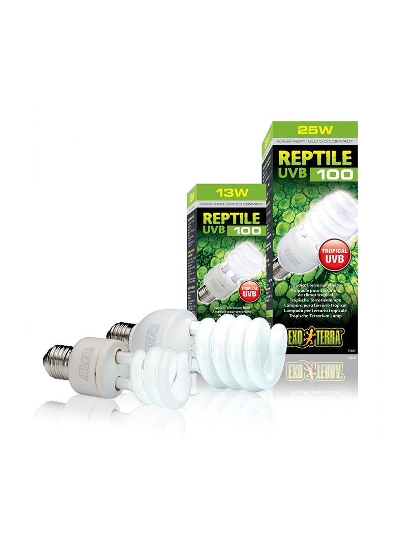 Lampada EXOTERRA UVA-UVB 100 (5.0) 13W – 25W