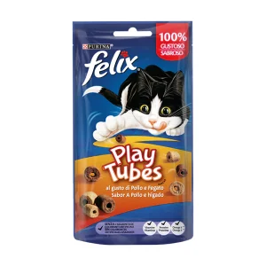 FELIX® Play Tubes Snacks al gusto di Pollo e Fegato