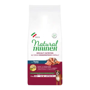 Natural Trainer Sensitive No Grain Adult Medium/Maxi con Trota (Kg/Size:12)