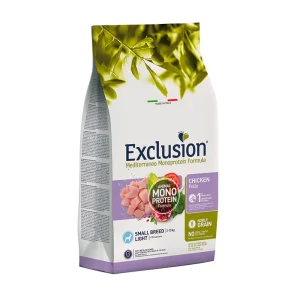 EXCLUSION MEDITERRANEO Monoproteic cane small light al pollo