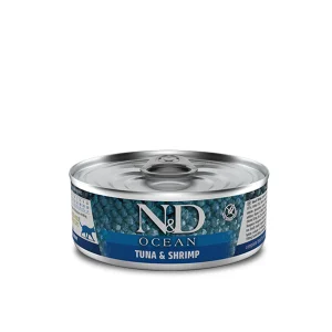 Farmina Umido Gatto N&D Ocean Tonno e Gamberetto 70gr