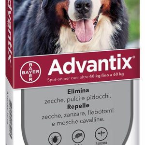Advantix Per Cani Dai 40 Fino A 60 Kg 4 pipette (Kg/Size:0,1)