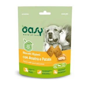 Oasy SNACK - Biscotti Ripieni con Anatra e Patate