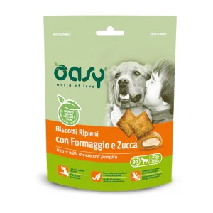 Oasy SNACK - Biscotti Ripieni con Formaggio e Zucca