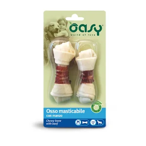 Oasy SNACK - Osso masticabile con Manzo - M