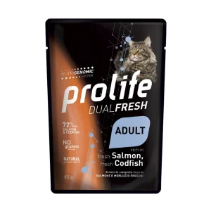Prolife Dual Fresh adult Salmone & Merluzzo - umido gatto