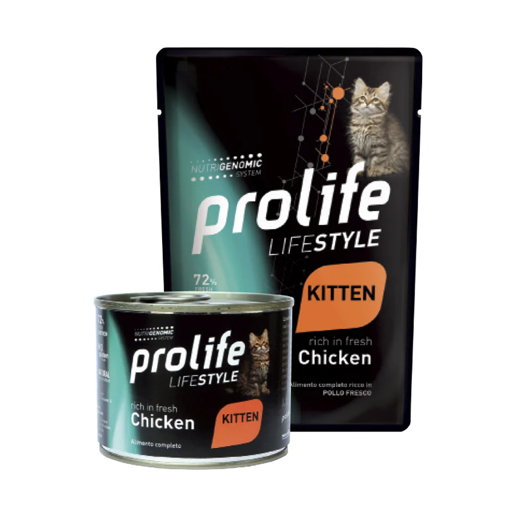 Prolife Life Style kitten Pollo - umido gatto - immagine 2