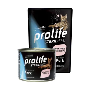 Prolife Sterilised Grain Free Sensitive Maiale & Patate - umido gatto