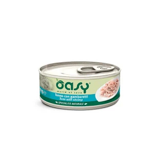 Oasy Umido Gatto SPECIALITÀ NATURALE • Tonno con Gamberetti