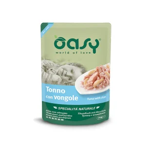 Oasy Umido Gatto SPECIALITÀ NATURALE • Tonno con Vongole