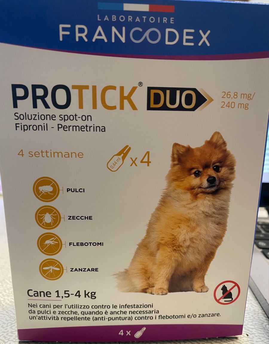 PROTICK DUO Antiparassitario Spot On Cane 1,5-4kg