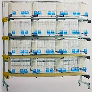 Promo Domus Molinari  batterie 20 gabbie con sistema carta carrello