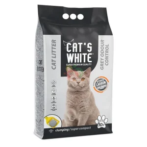 Cat's White Lettiera Gray Odor Control Agglomerante